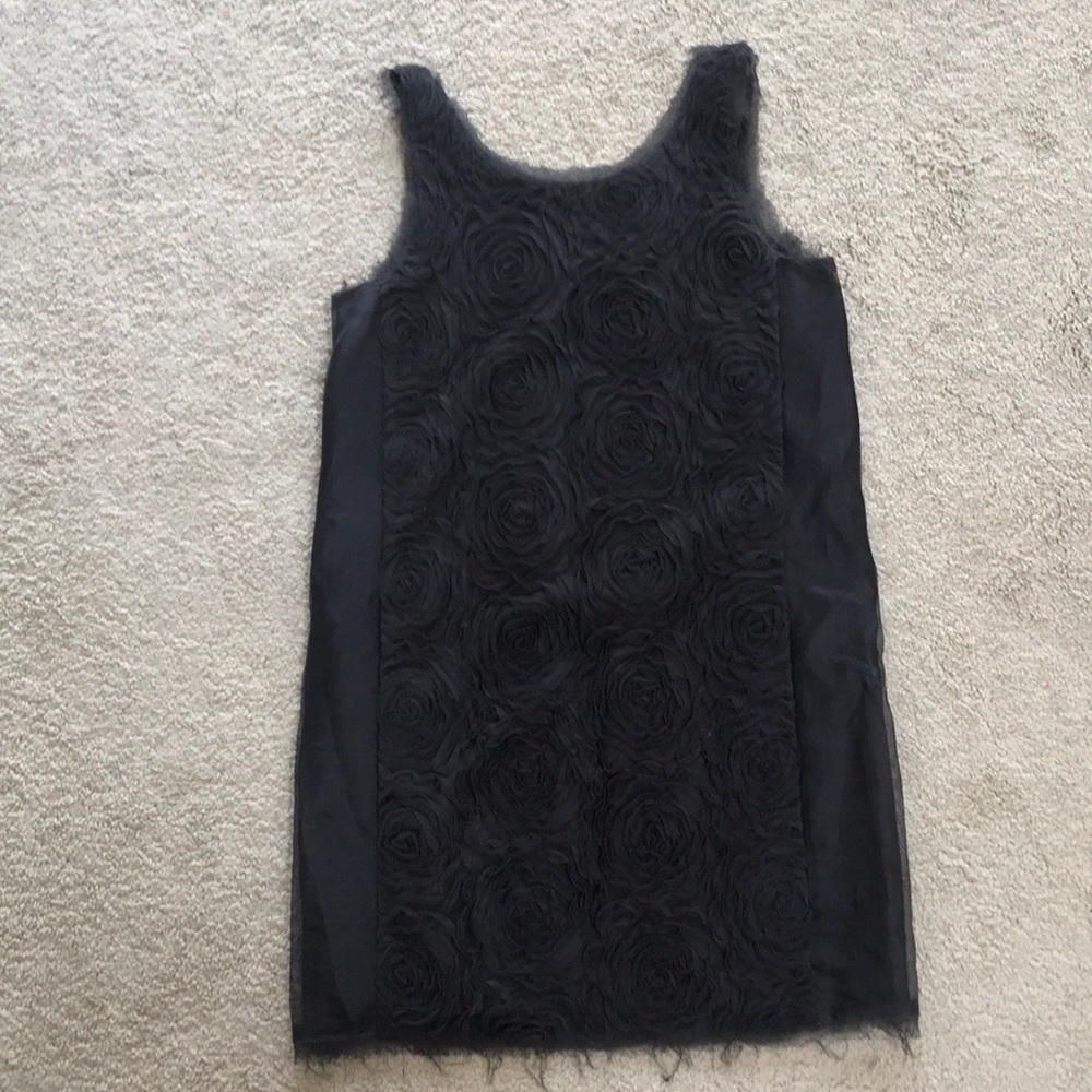 J. Crew Black Silk Shift
